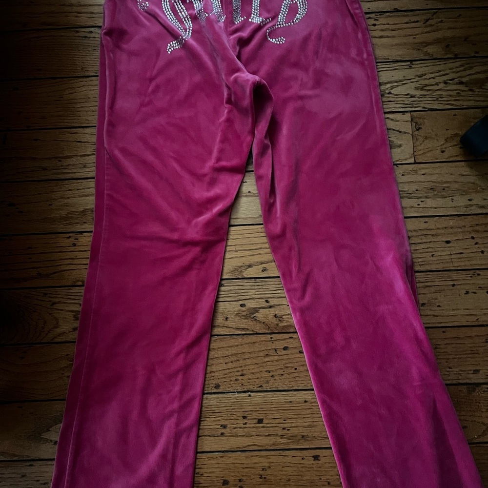 Pink Velour Pants Juicy Couture pants